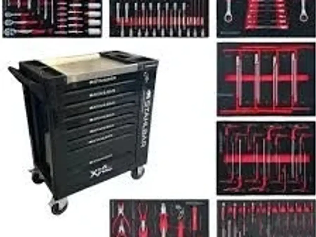 Billede 2 - Værktøjsvogn, Stahlbär, 7 skuffer inkl. Værktøj