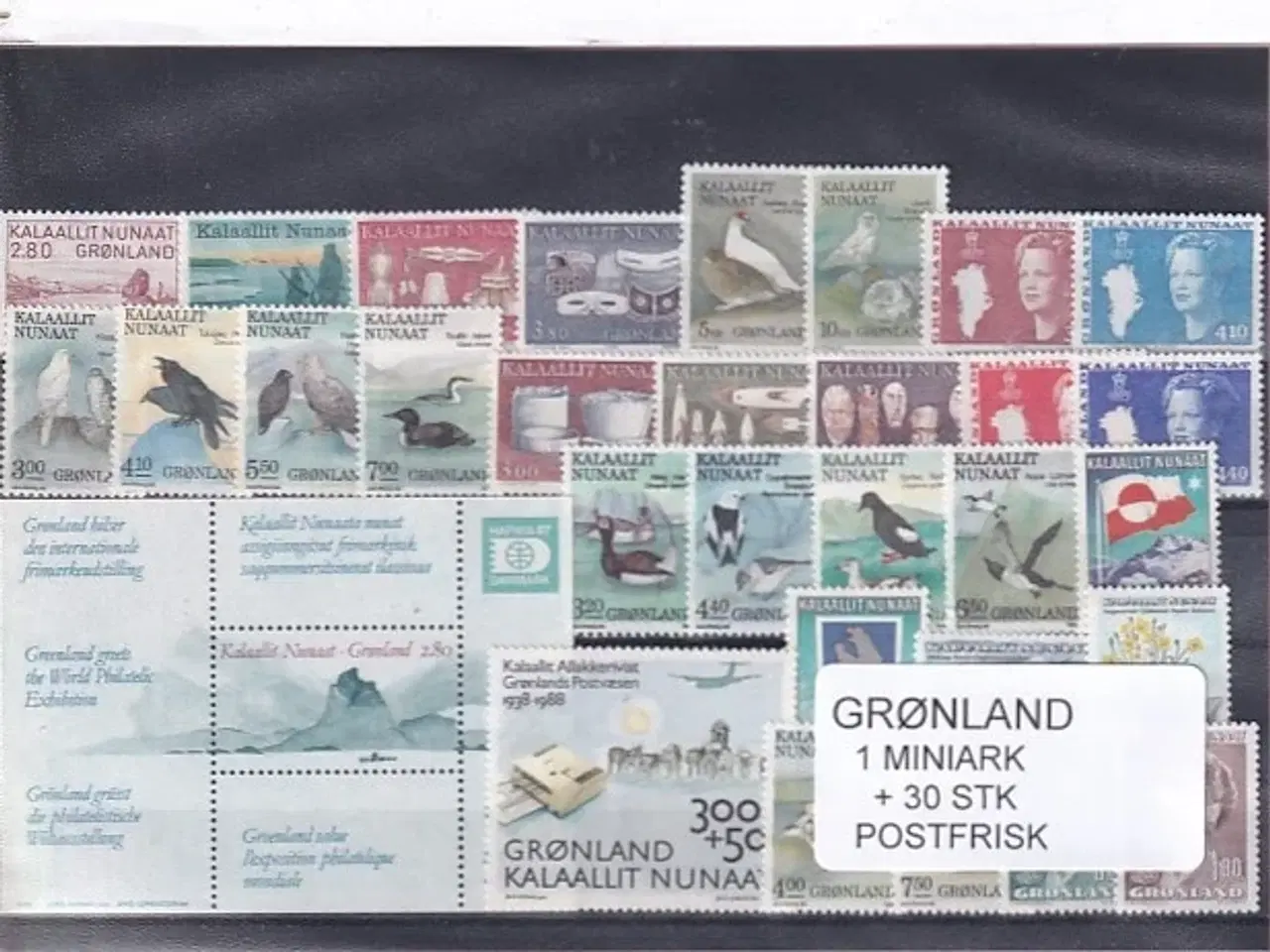 Billede 1 - Grønland - 1 Miniark + 30 Stk. - Postfrisk
