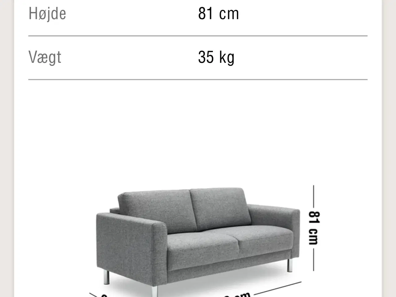 Billede 2 - Ilva 2 personers sofa
