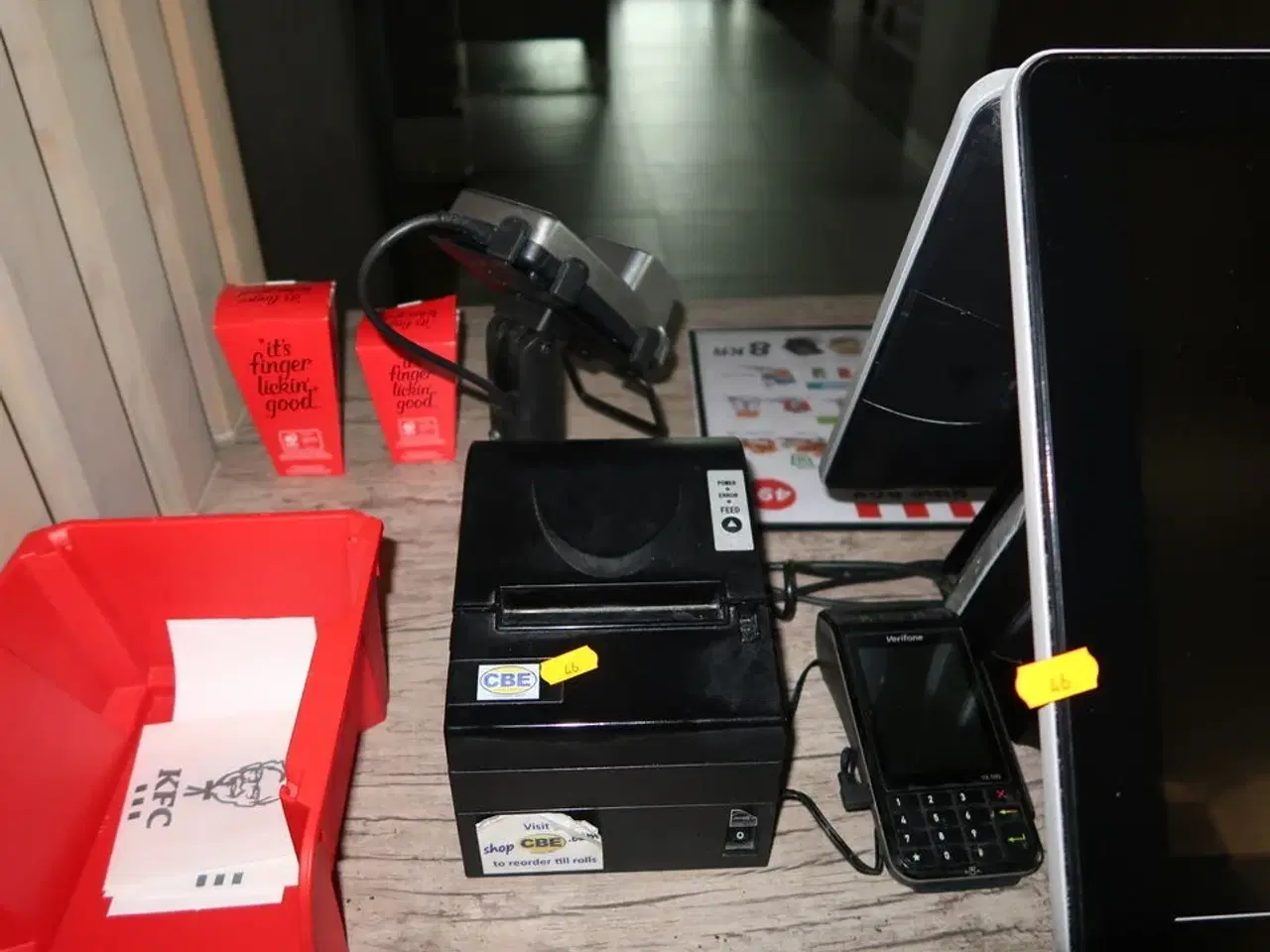 Billede 5 - Kasseapparat CBE, bonprinter, pengeskuffe m.m. (betalingsterminal medfølger ikke)