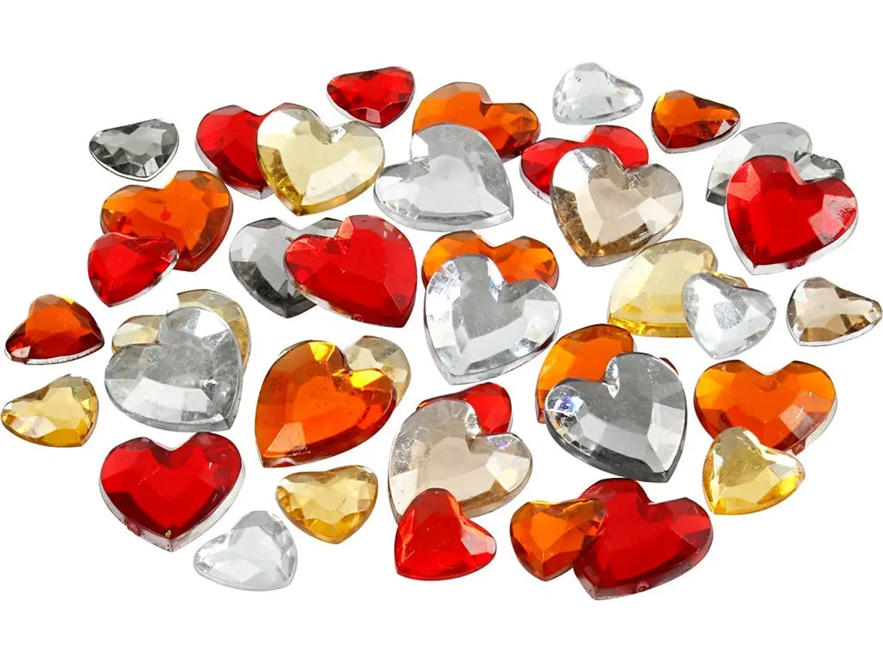 Billede 1 - Rhinsten i Rød Harmoni, 252 stk. i 3 størrelser