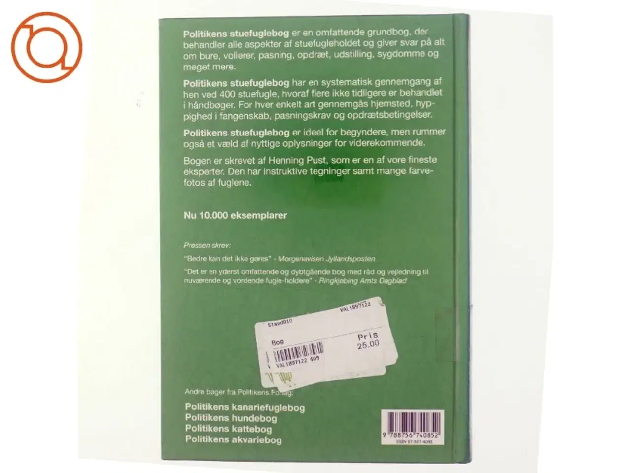 Billede 3 - Politikens Stuefuglebog (bog)