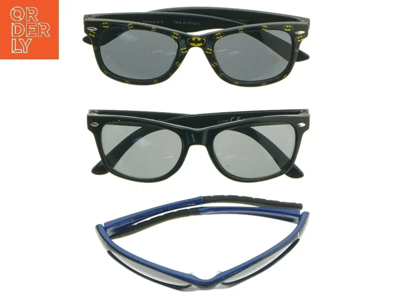 Billede 1 - Børnesolbriller Batman og Spiderman tema fra Batman, Marvel (str. 12-13. cm)