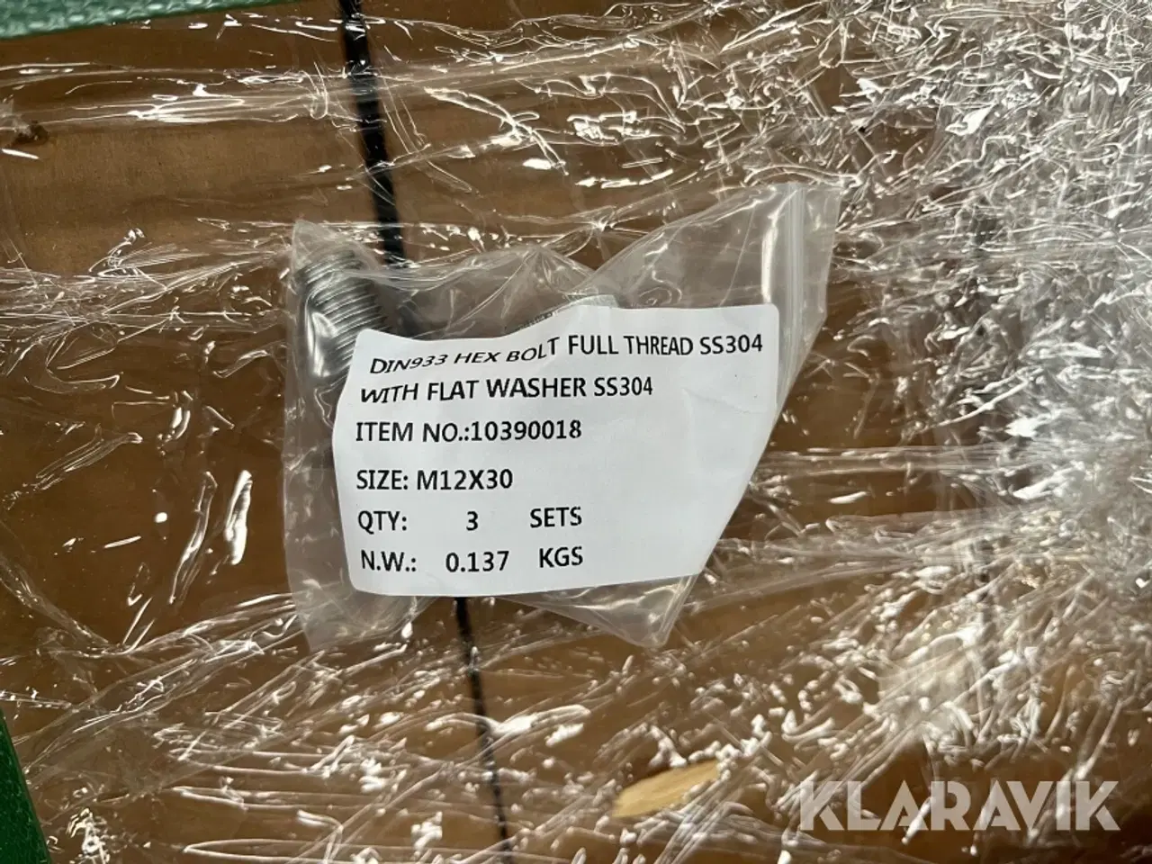 Billede 10 - Sætskruer med løs skive A2 M12x30 mm 7500 styk
