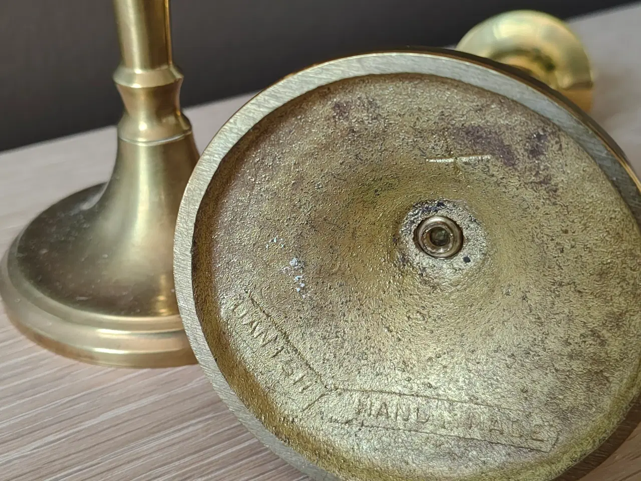 Billede 4 - Flotte messing lysestager