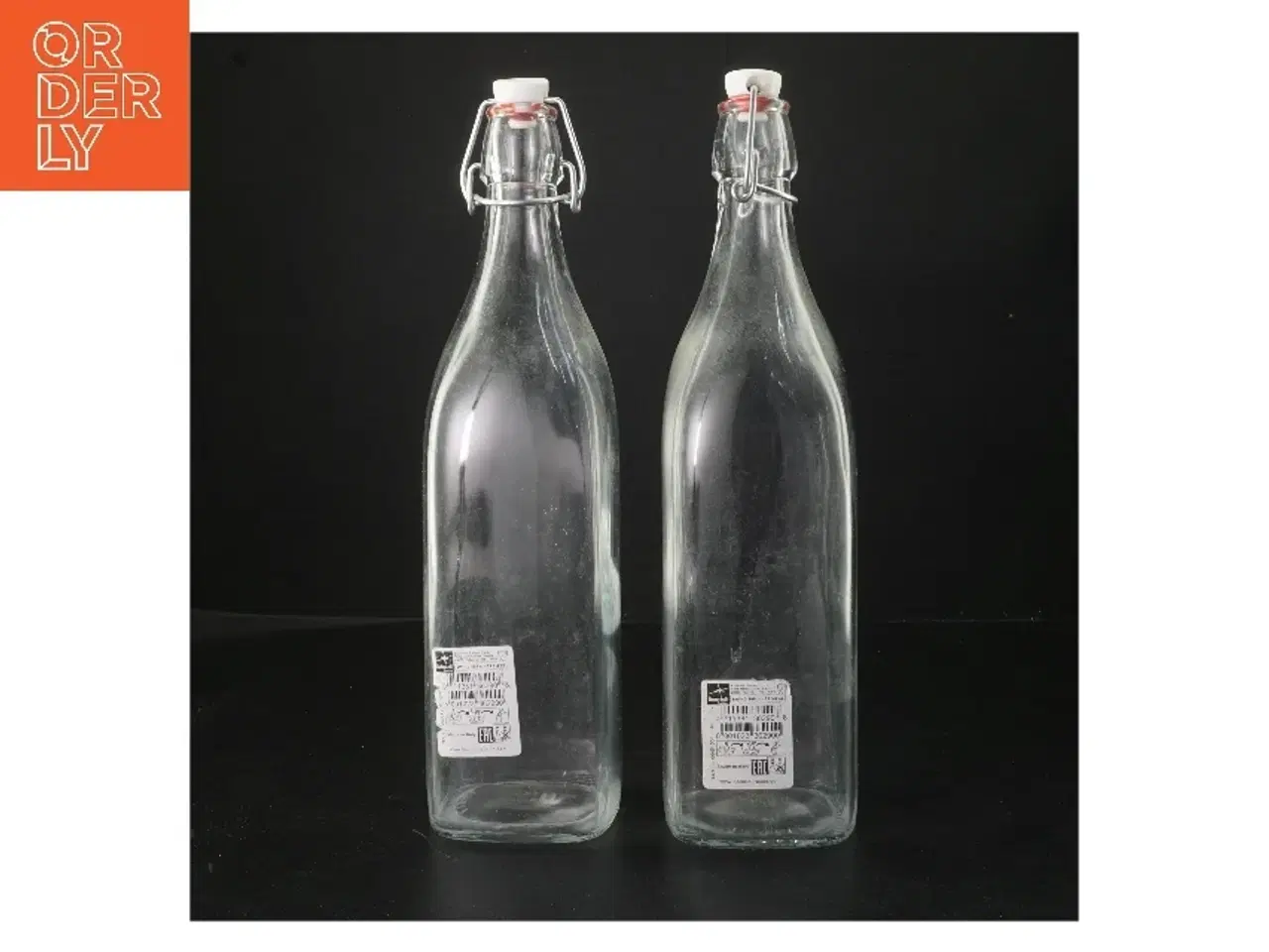 Billede 1 - Glasflasker med patentlåg (str. 2 stk 33 cm)