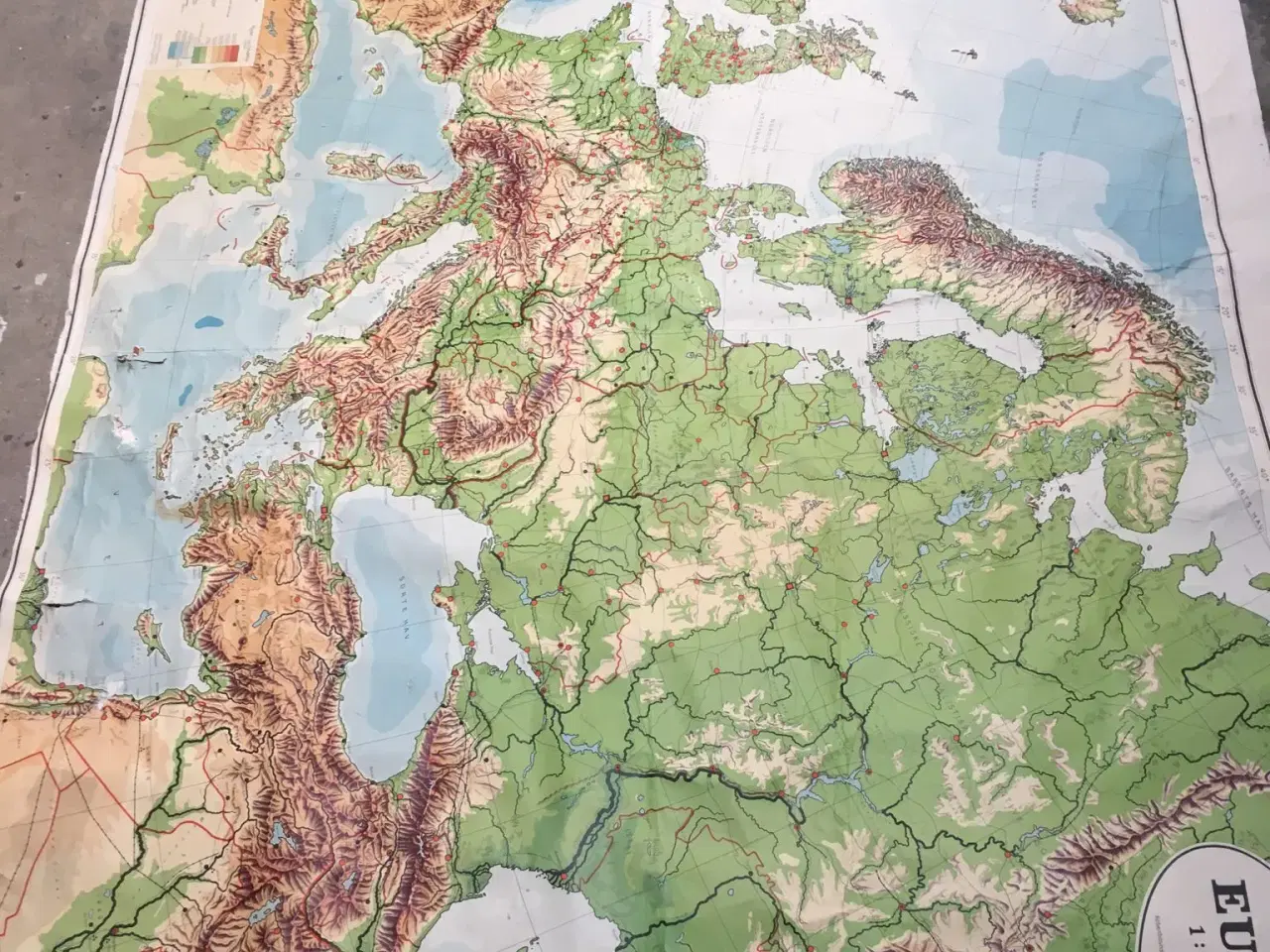 Billede 2 - gammelt Europa kort