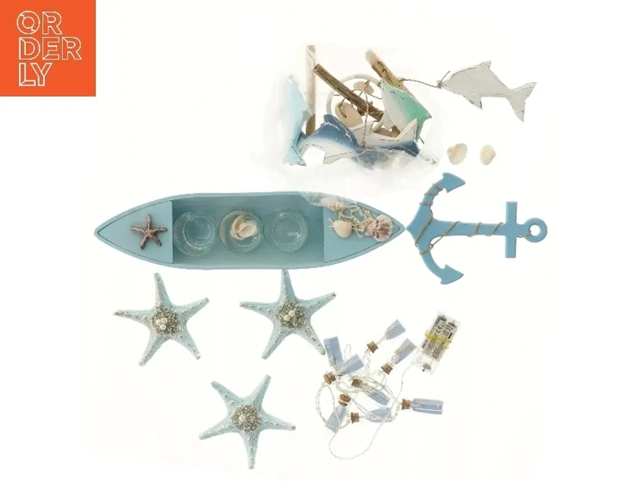 Billede 1 - Dekorativt maritimt sæt med mange dele