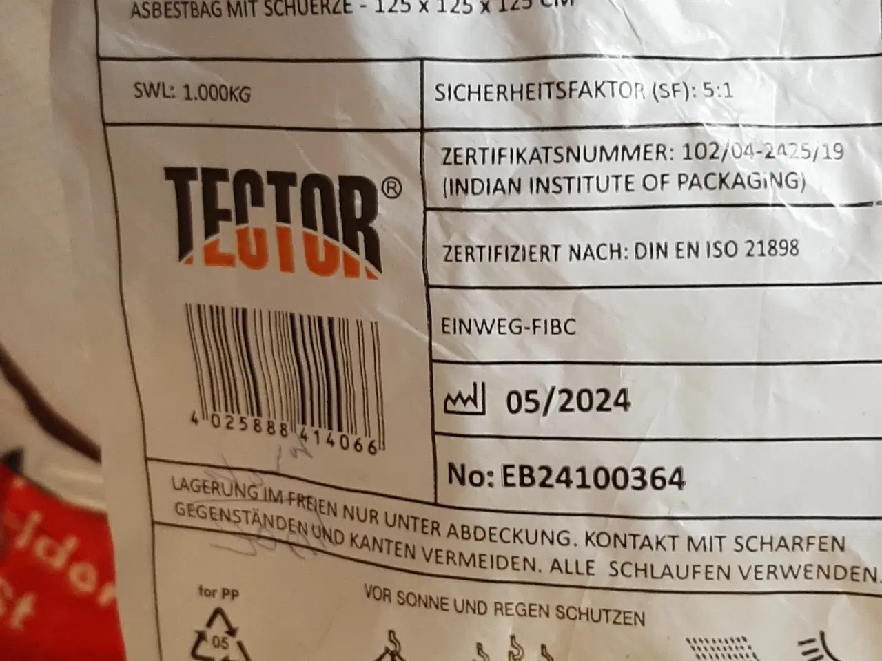 Billede 1 - Big bags til asbest