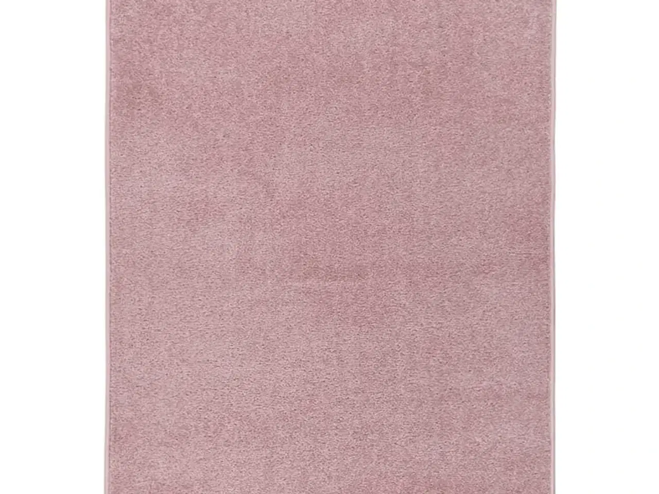 Billede 1 - Gulvtæppe 120x170 cm kort luv lyserød