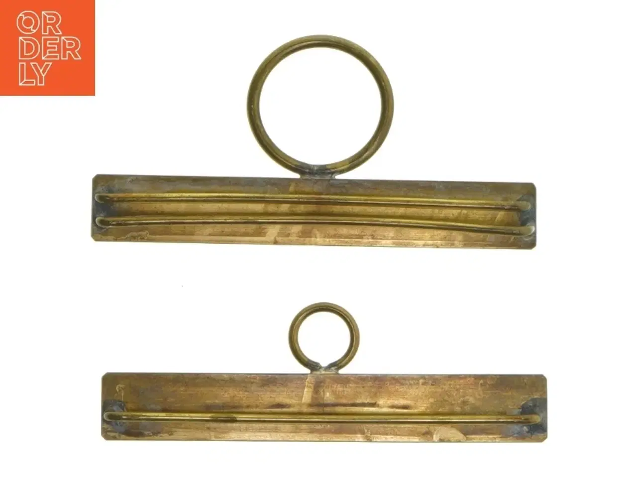 Billede 1 - Antikke metalpapirklemmer (str. 13 cm)