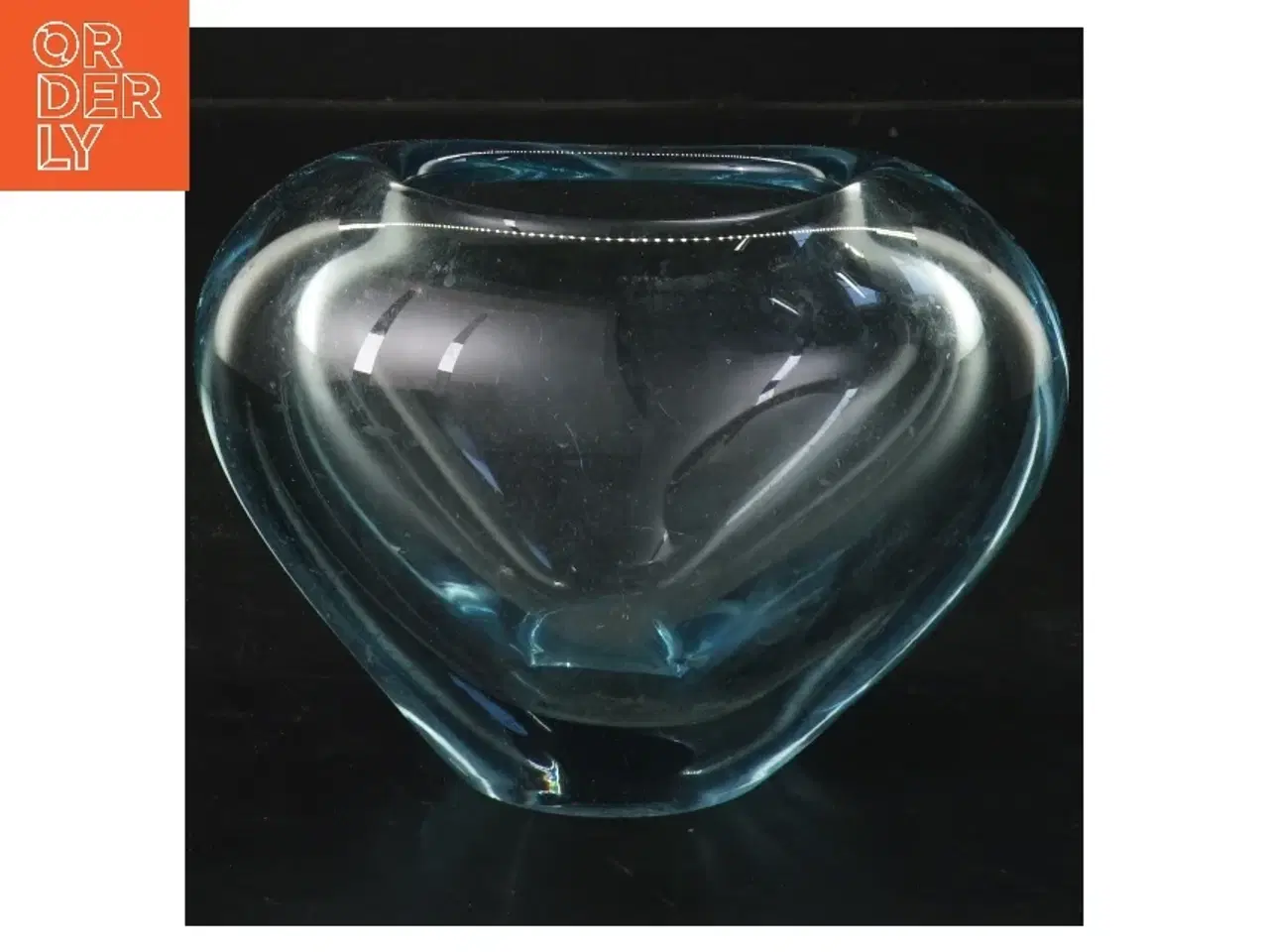 Billede 1 - Hjerte Glasvase 15 cm (str. 15 cm)fra holmegaard