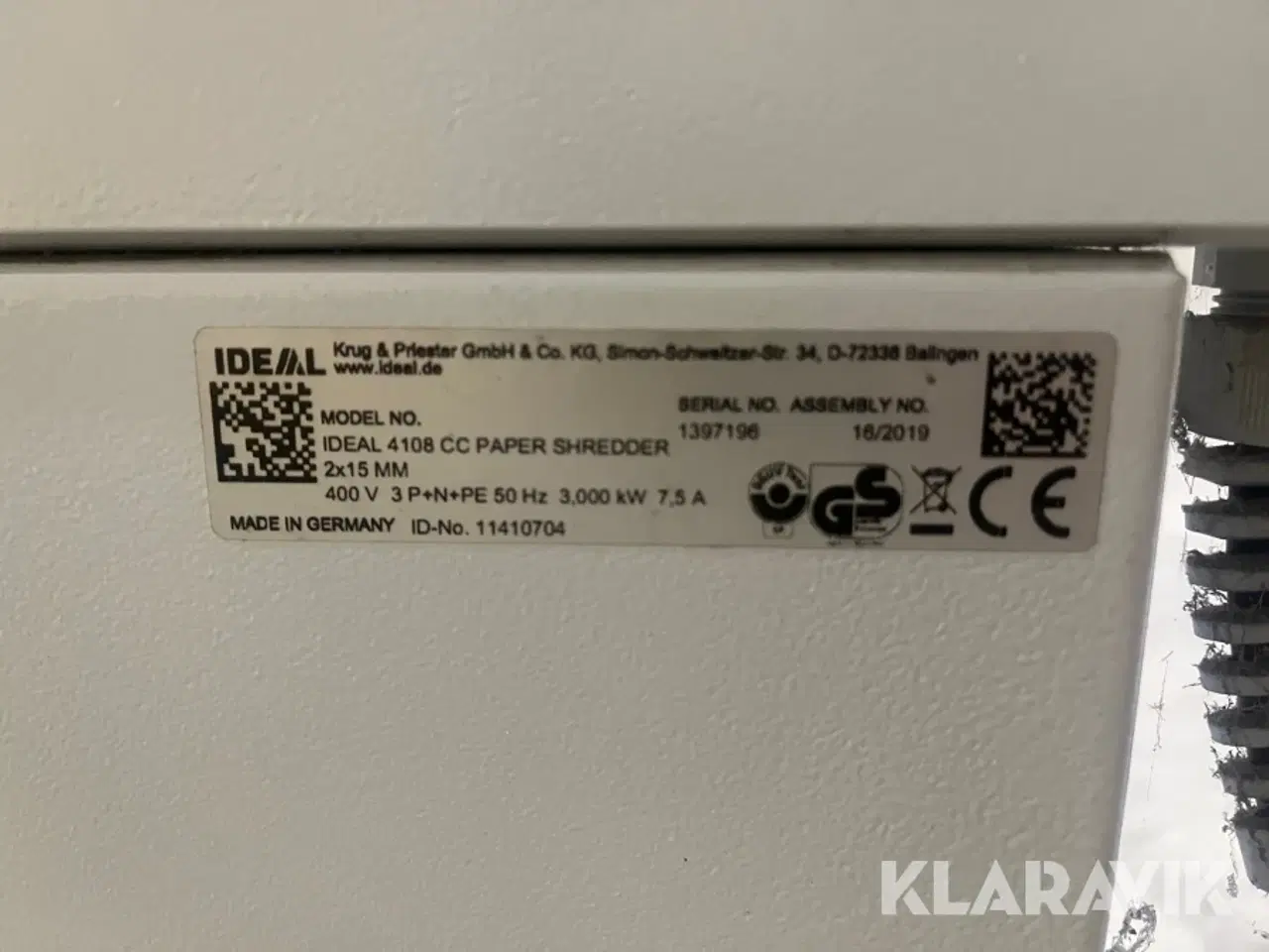 Billede 4 - Papir merkulator Ideal 4108 cc