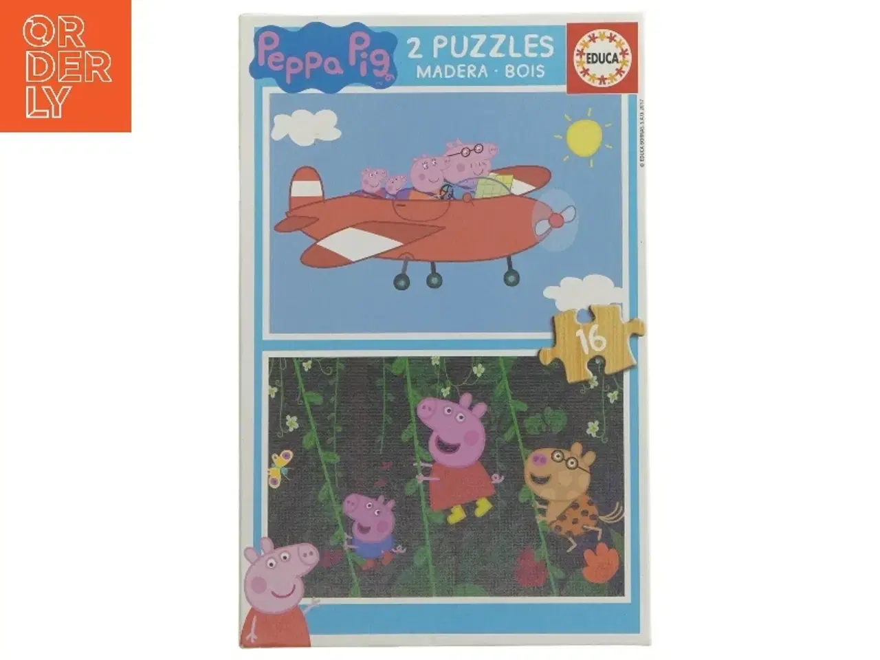 Billede 1 - Puslespil fra Educa (str. 2 stk 16 brikker 26x18 cm)