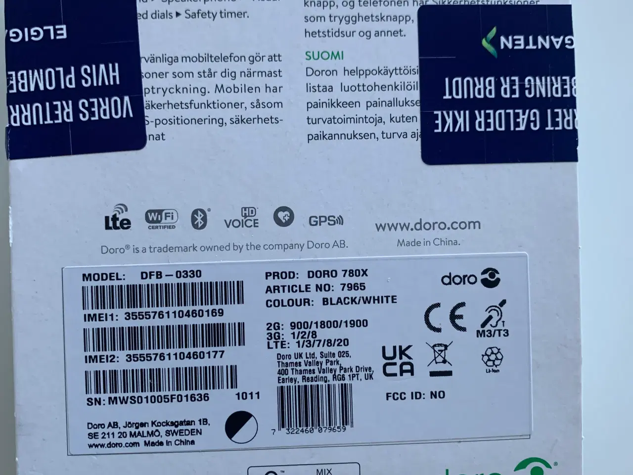 Billede 5 - Doro mobil ældrevenlig  Ny ubrugt 
