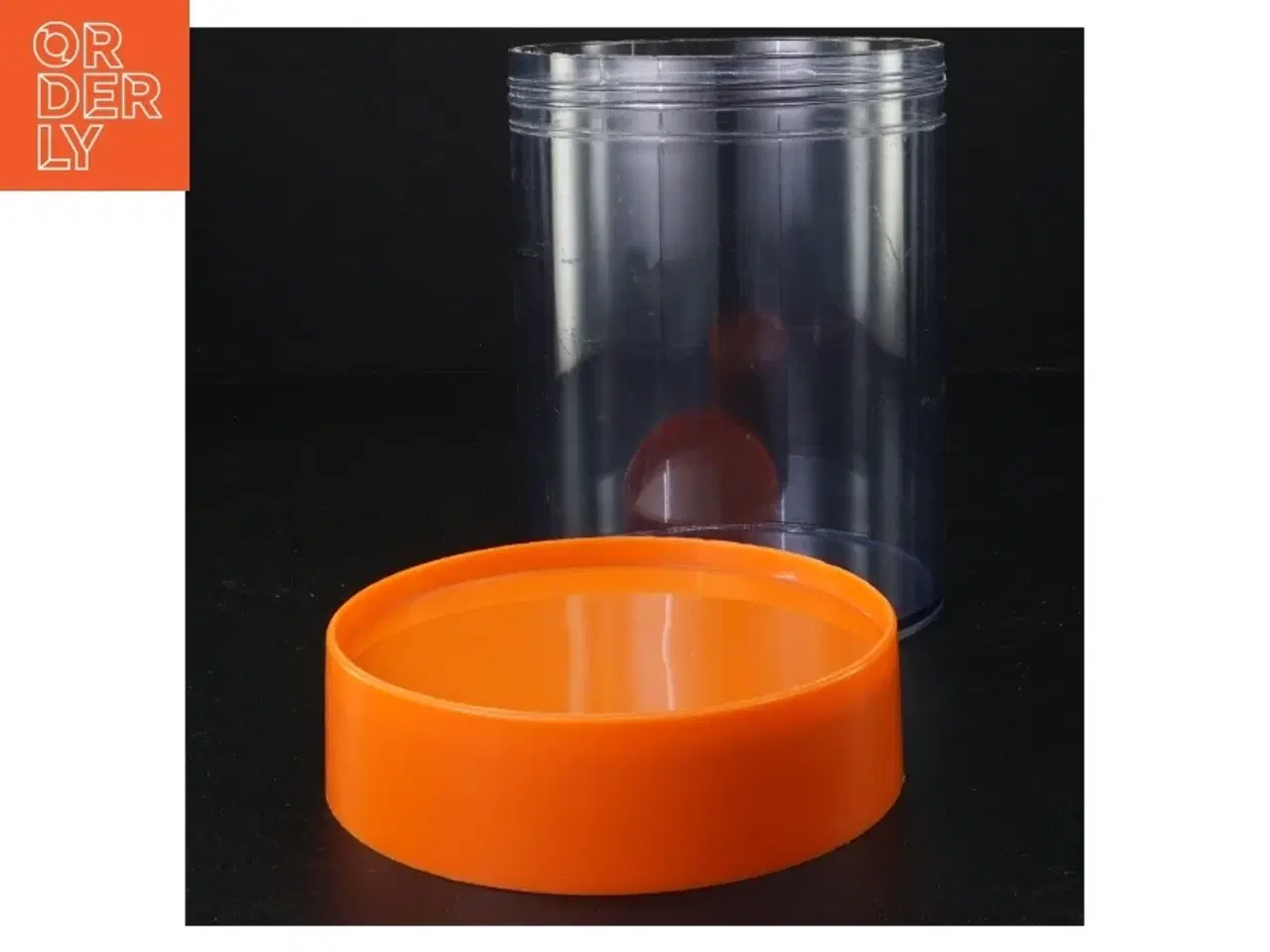 Billede 2 - Orange låg til opbevaringsbeholder