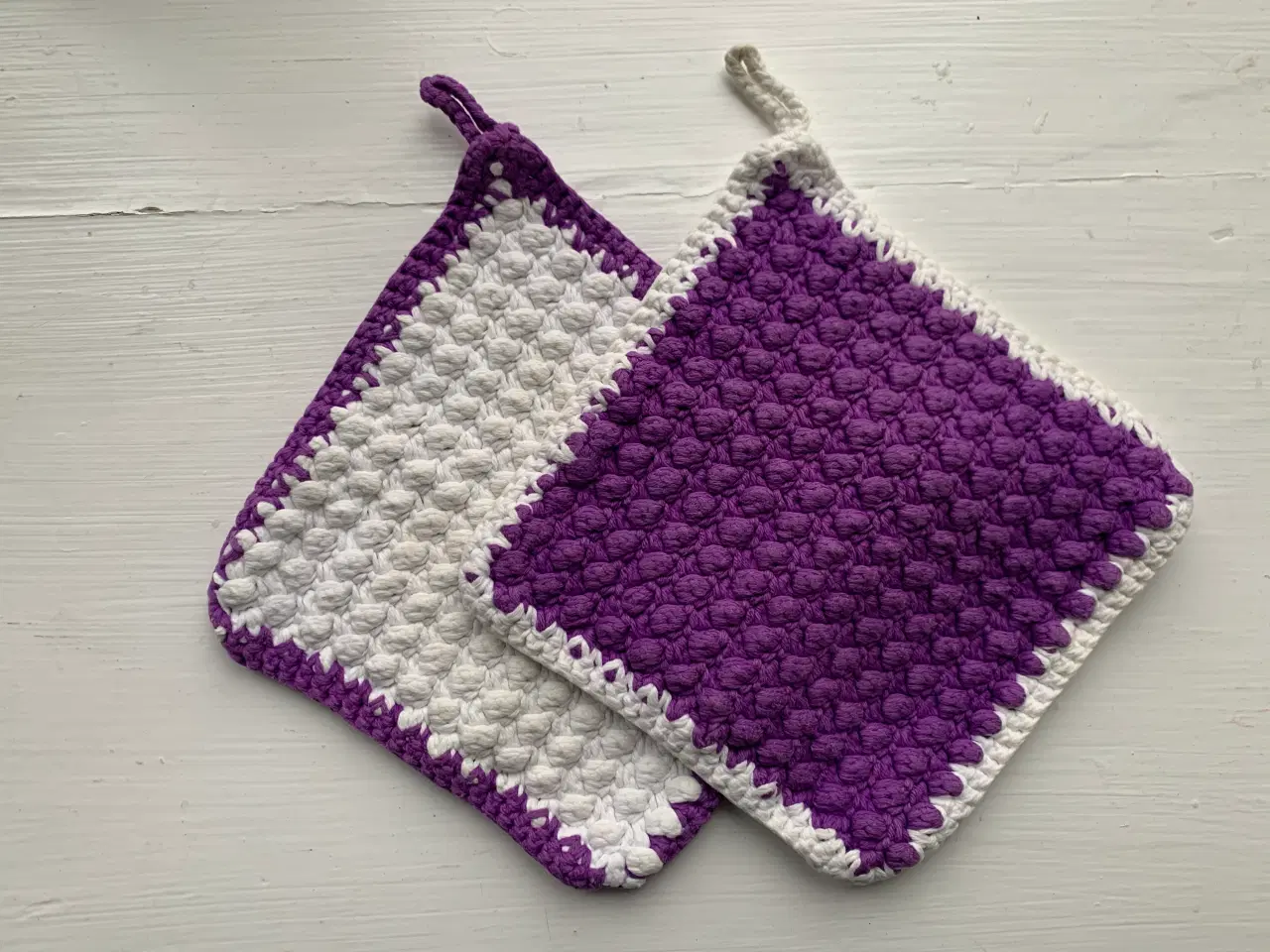 Billede 3 - 3 sæt homemade grydelapper