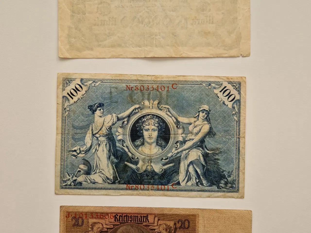 Billede 3 - 11 Gamle tyske pengesedler 