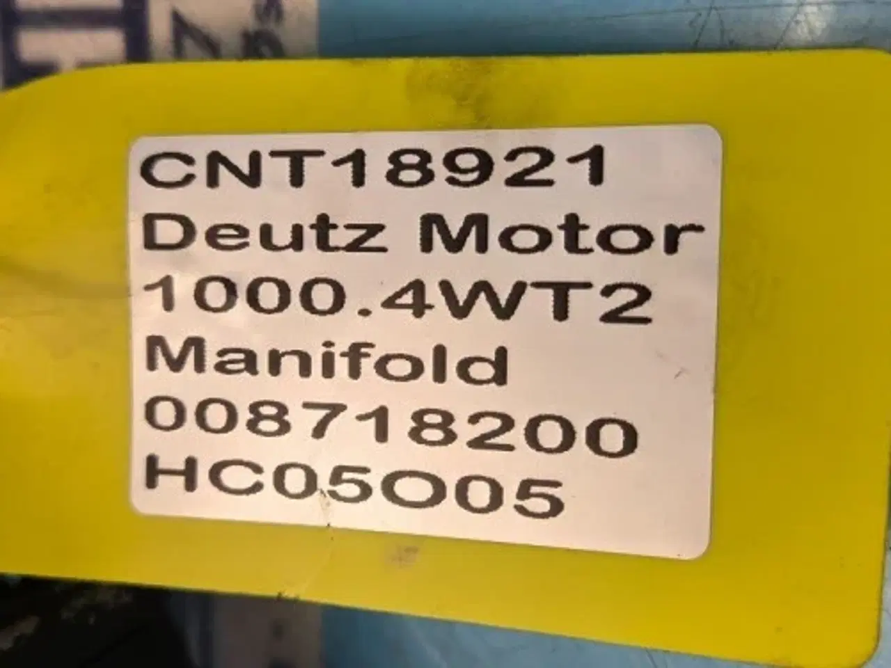 Billede 14 - Deutz 1000.4WT2 Insugningmanifold 008718200