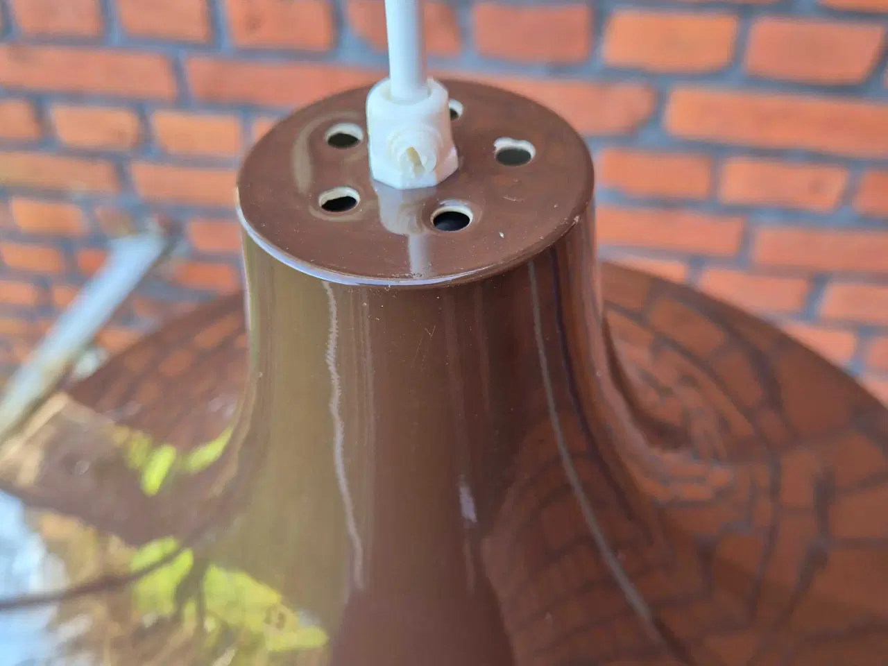 Billede 11 - Lækker chokoladebrun retrolampe 