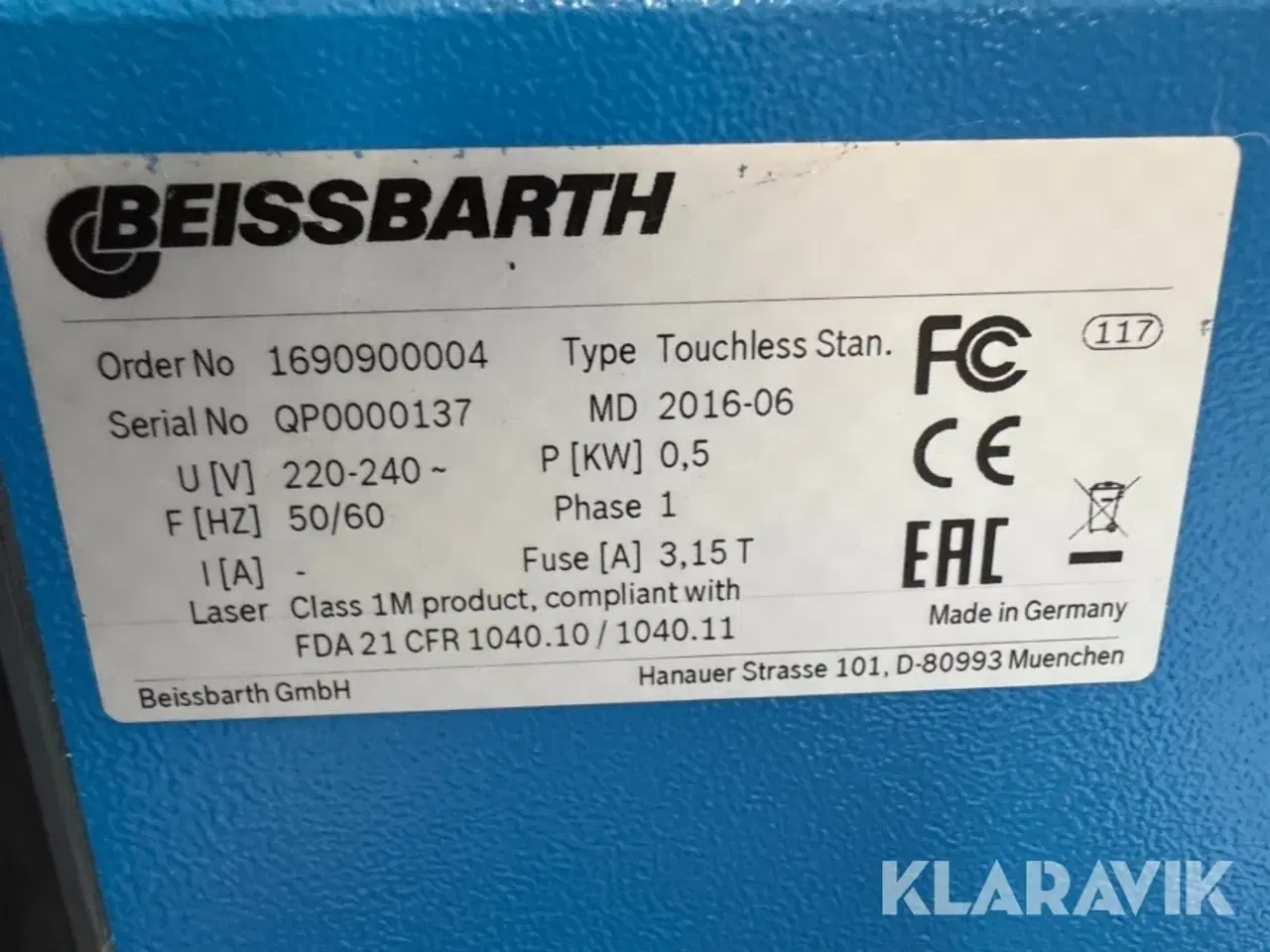 Billede 3 - Computer enhed Beissbarth Touchless stan
