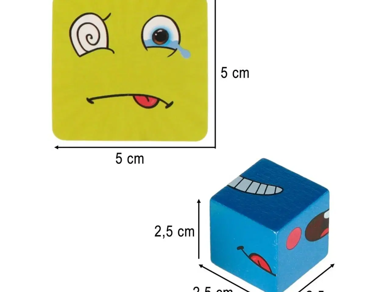 Billede 10 - Puslespil med klodser – skiftende ansigter i metalæske