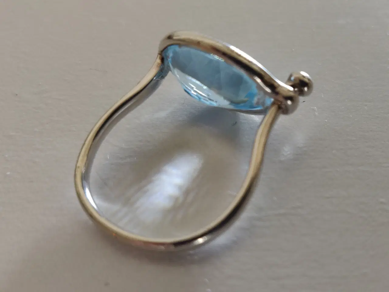 Billede 4 - Georg Jensen Savannah ring sterling Sølv blå topas