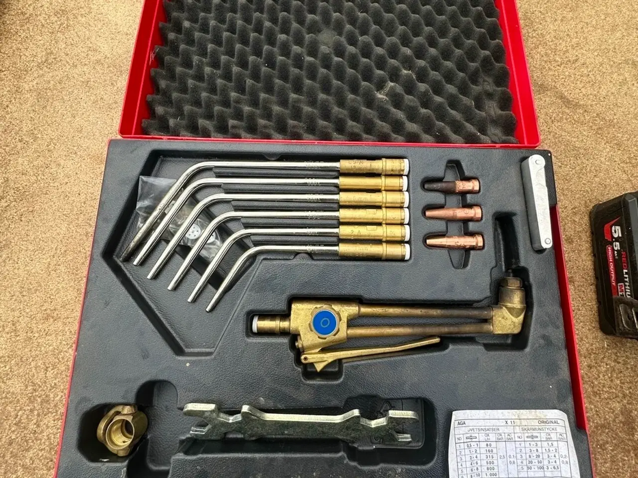 Billede 2 - AGA X11 autogensæt / skæresæt