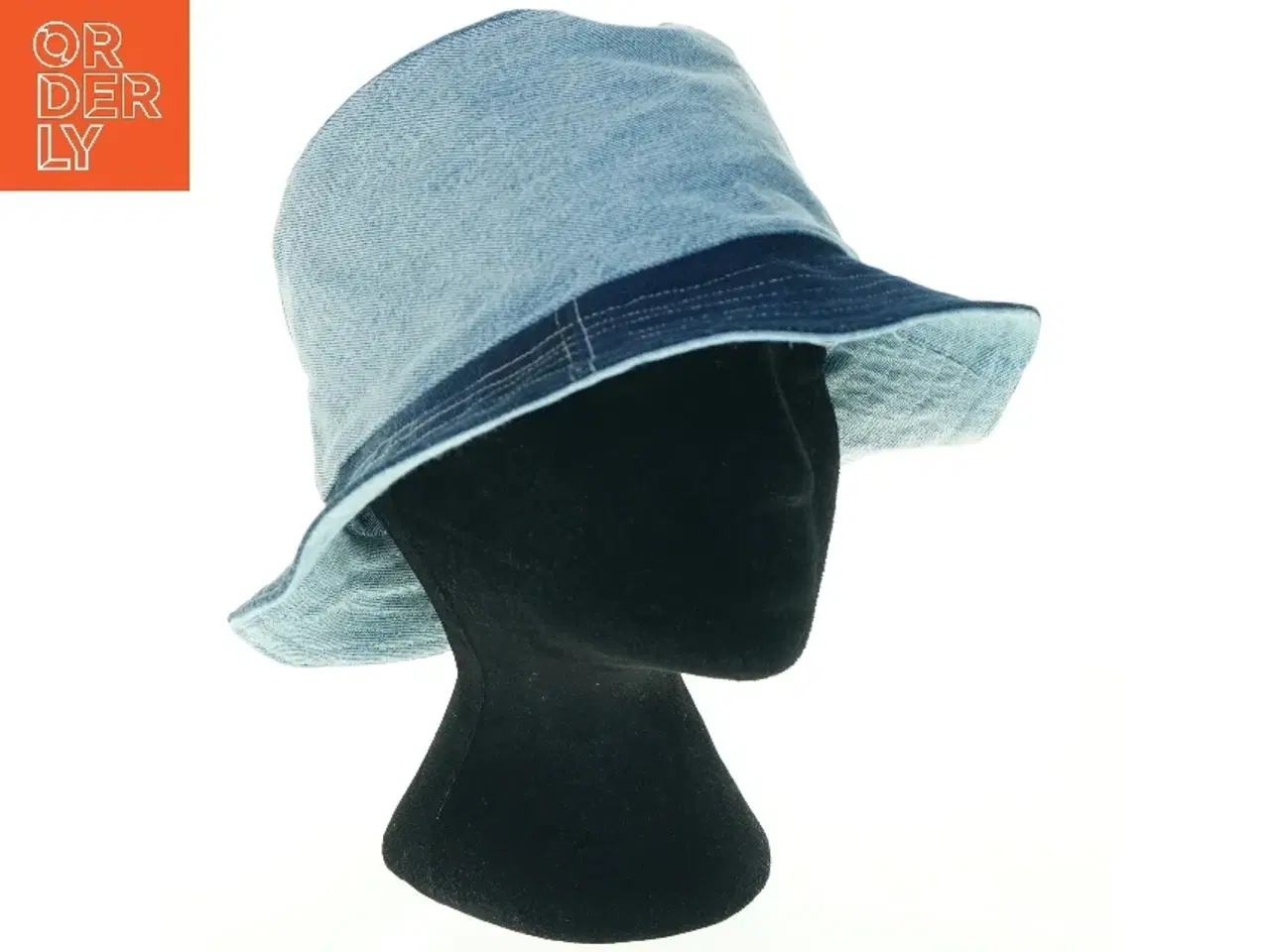 Billede 1 - Blå denim bølle hat (str. Ø. 29 cm)