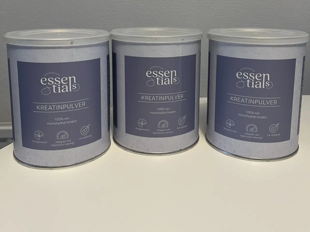 Billede 1 - 3x Essentials Growth kreatinpulver 300 g