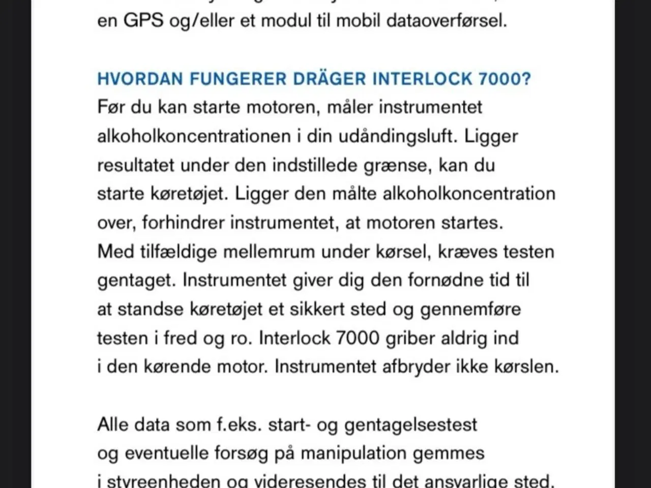 Billede 3 - Alkolås Draeger interlock 7000