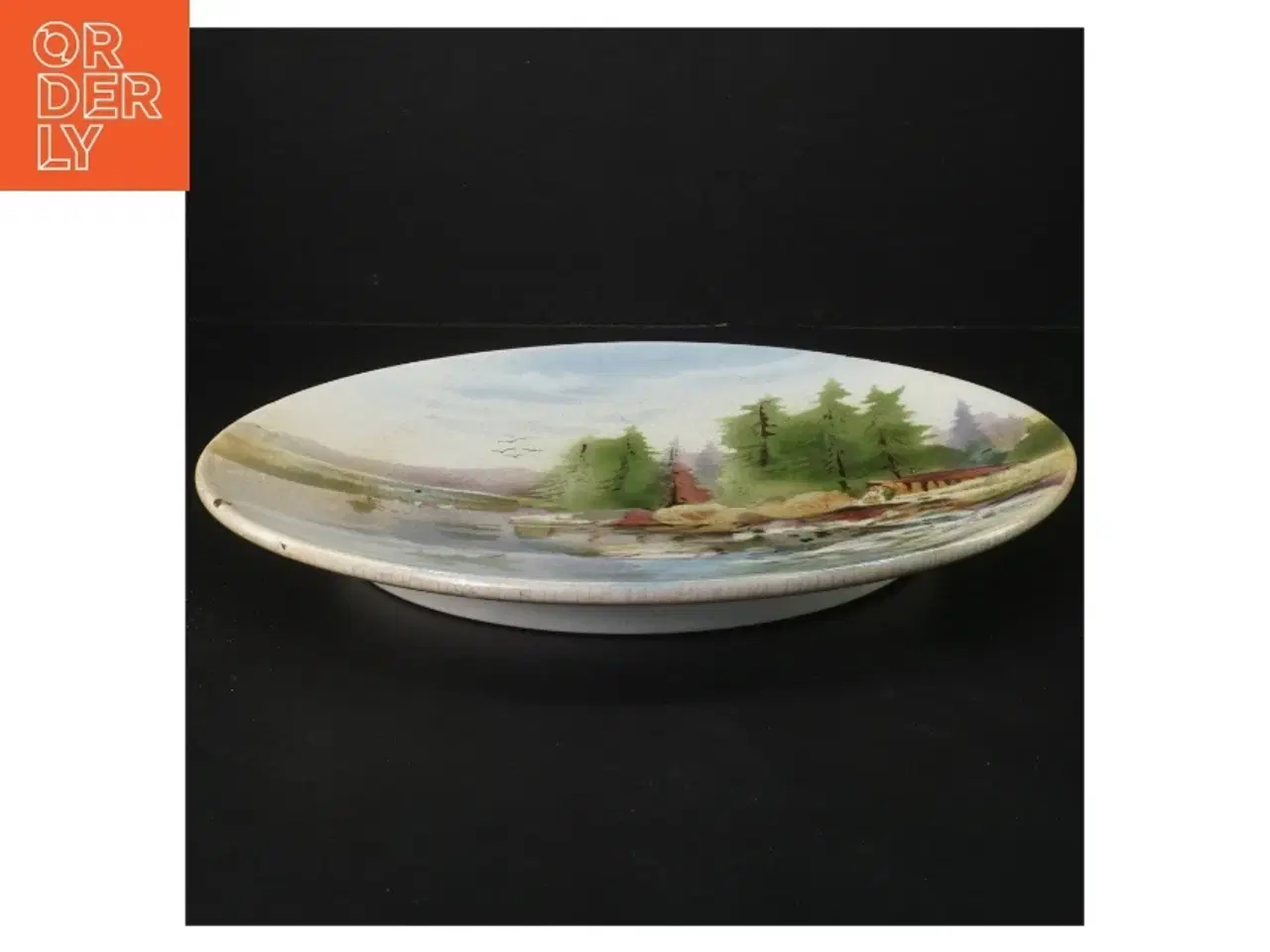 Billede 2 - Dekorativ platte (str. Ø. 28 cm)