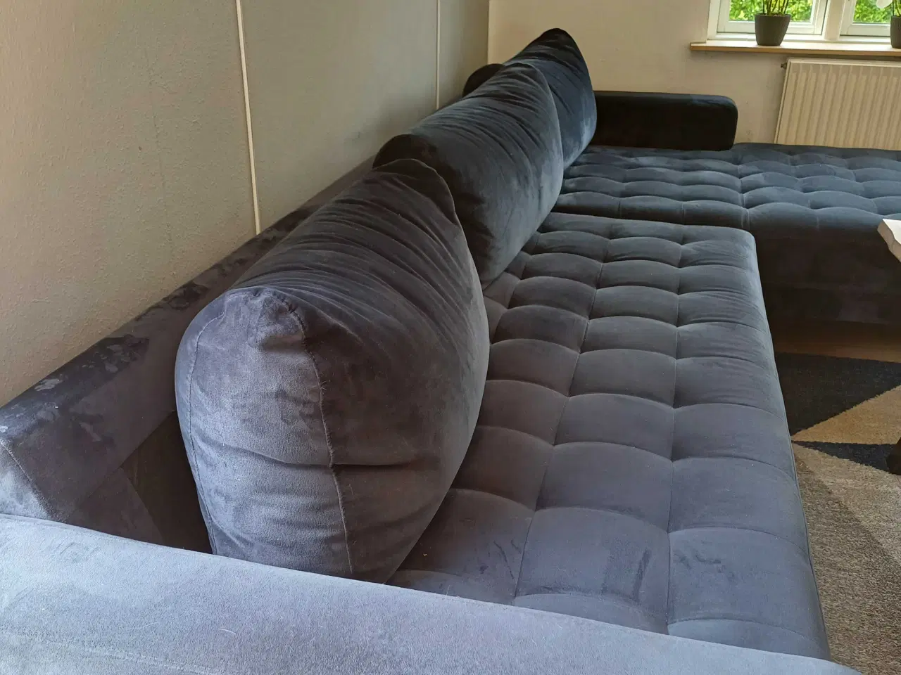 Billede 2 - Sofa me chaiselon lænestol og puf