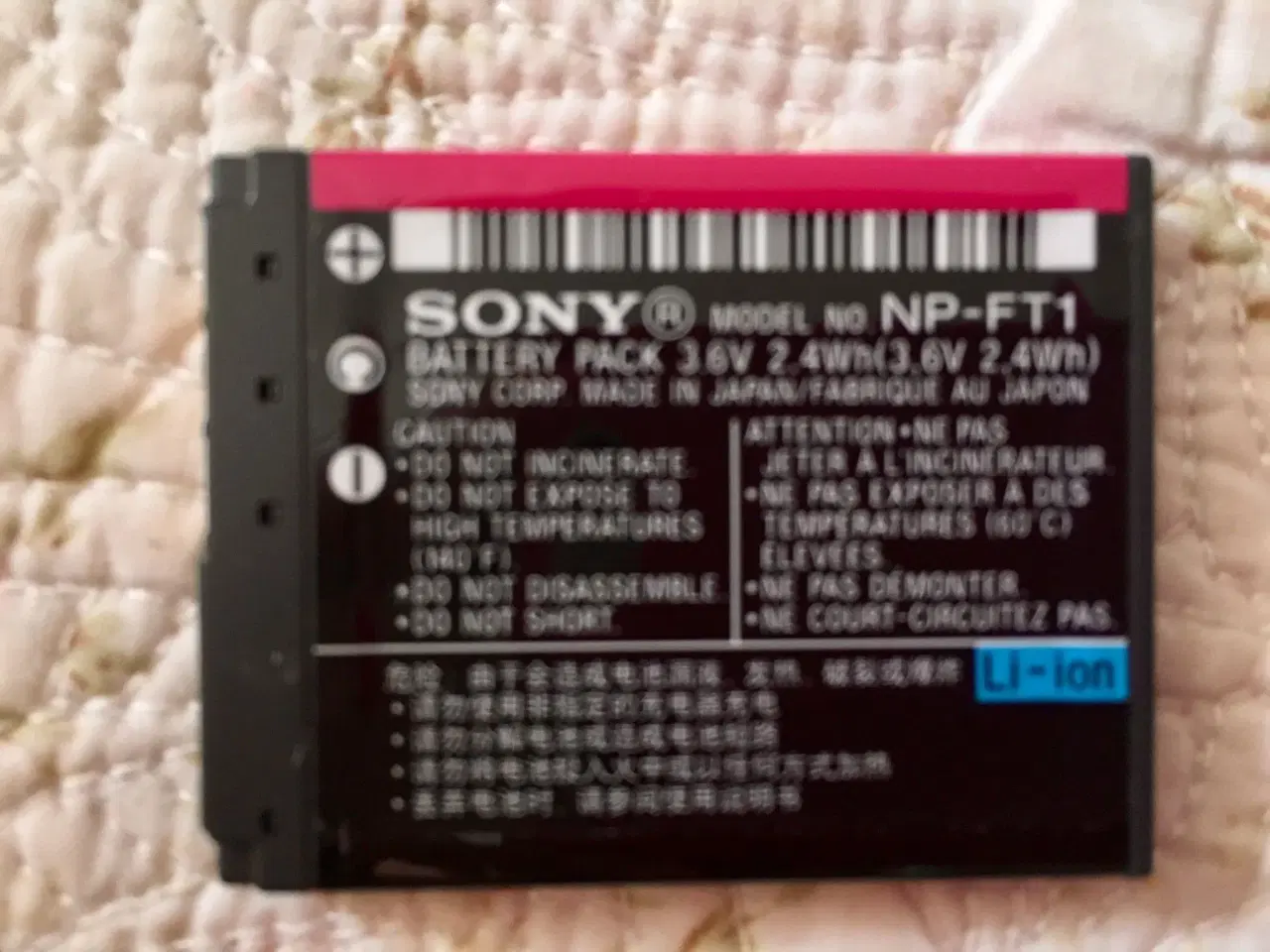 Billede 2 - Original SONY batteri til salg