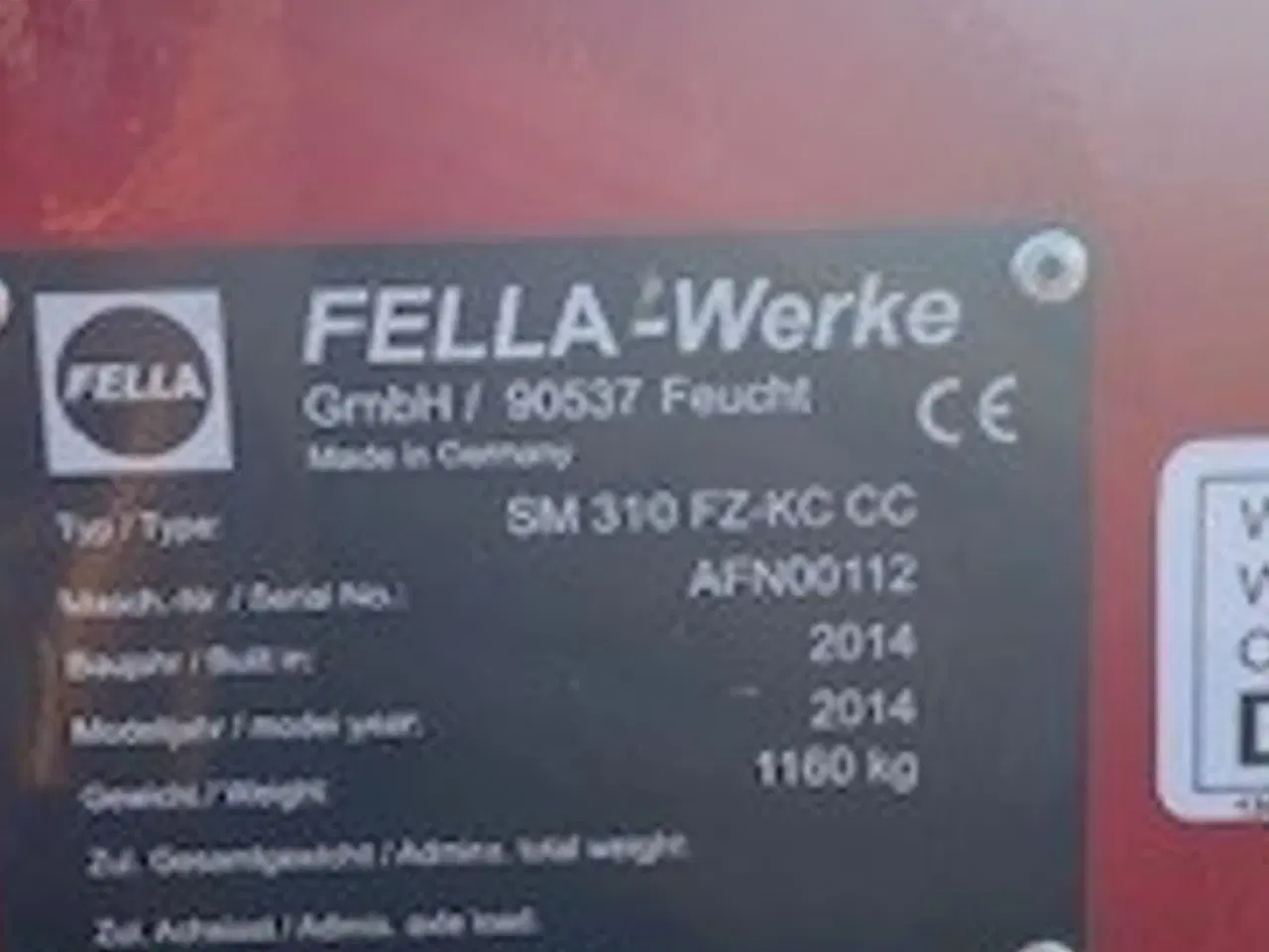 Billede 15 - Fella sm 991 tl-kcb/sm 310fz-kc cc skårlægger med bånd