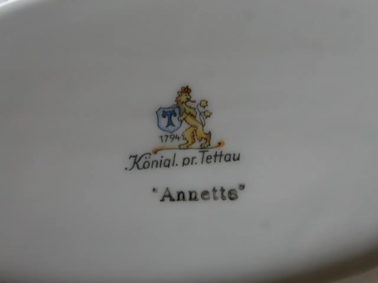 Billede 7 - Kaffe- og spisestel Königl. pr. Tettau "Annette"