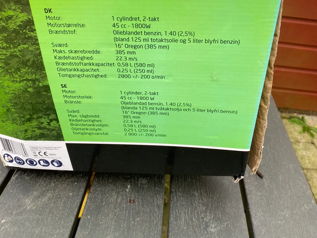 Billede 3 - Garden Kædesav Benzin