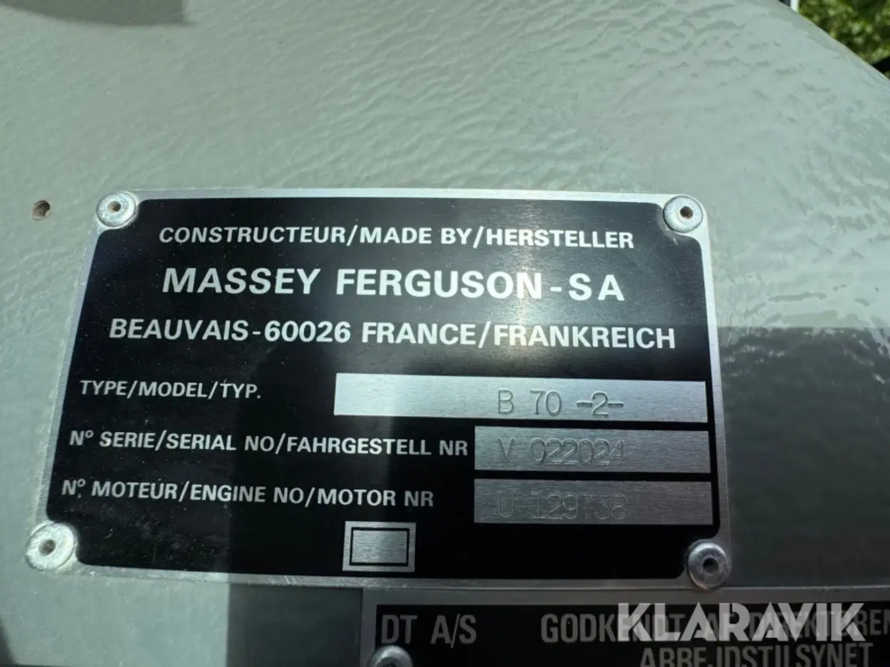 Billede 5 - Traktor Massey-Ferguson 3060