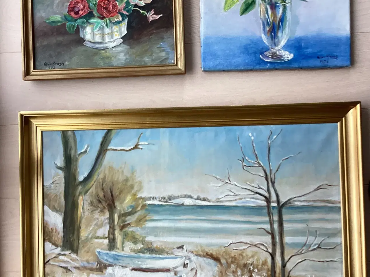 Billede 4 - 3 Ellen Krogh malerier