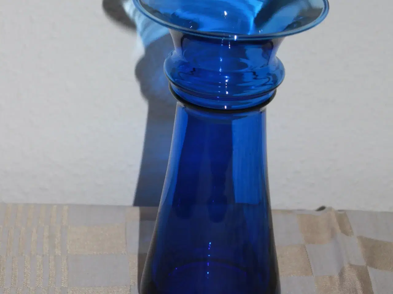 Billede 1 - Holmegaard Harmony vase, blå, mellem