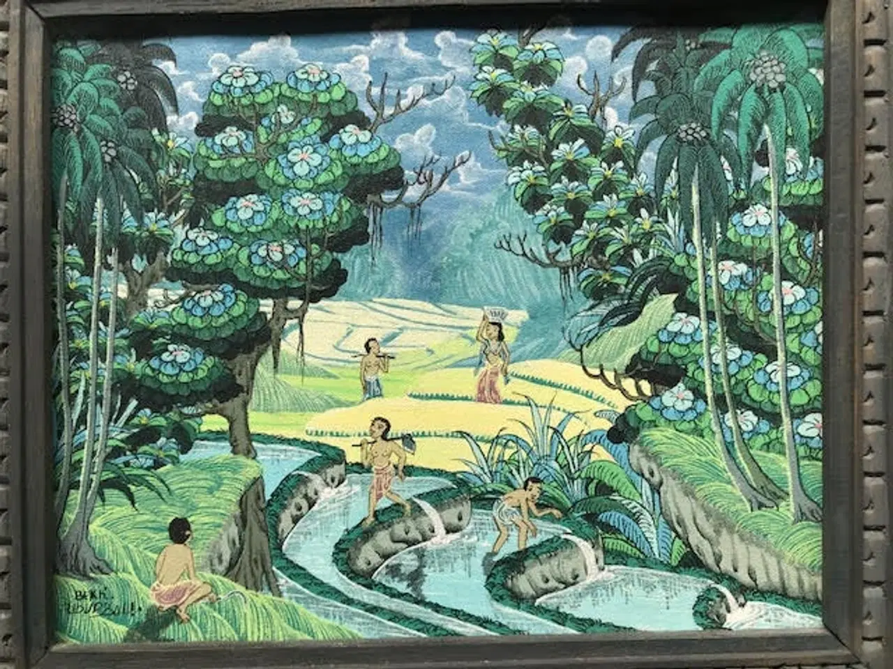 Billede 1 - Maleri fra Bali