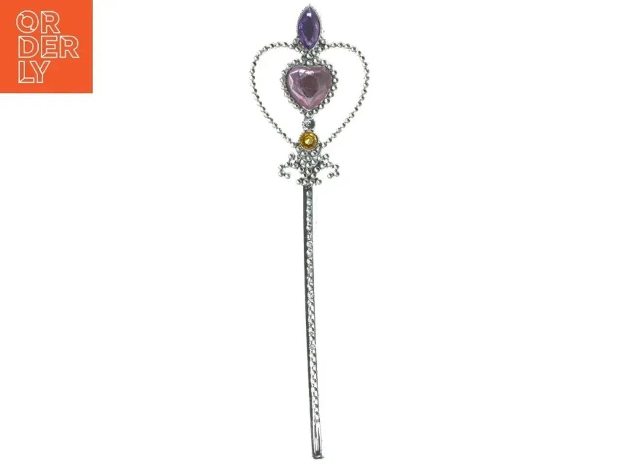 Billede 1 - Tryllestav med hjerte og juveler (str. 26,5 cm)