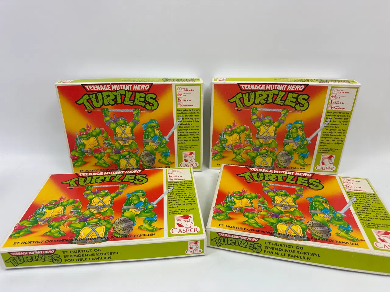 Billede 1 - Turtles 'kortspil', retro (1991)
