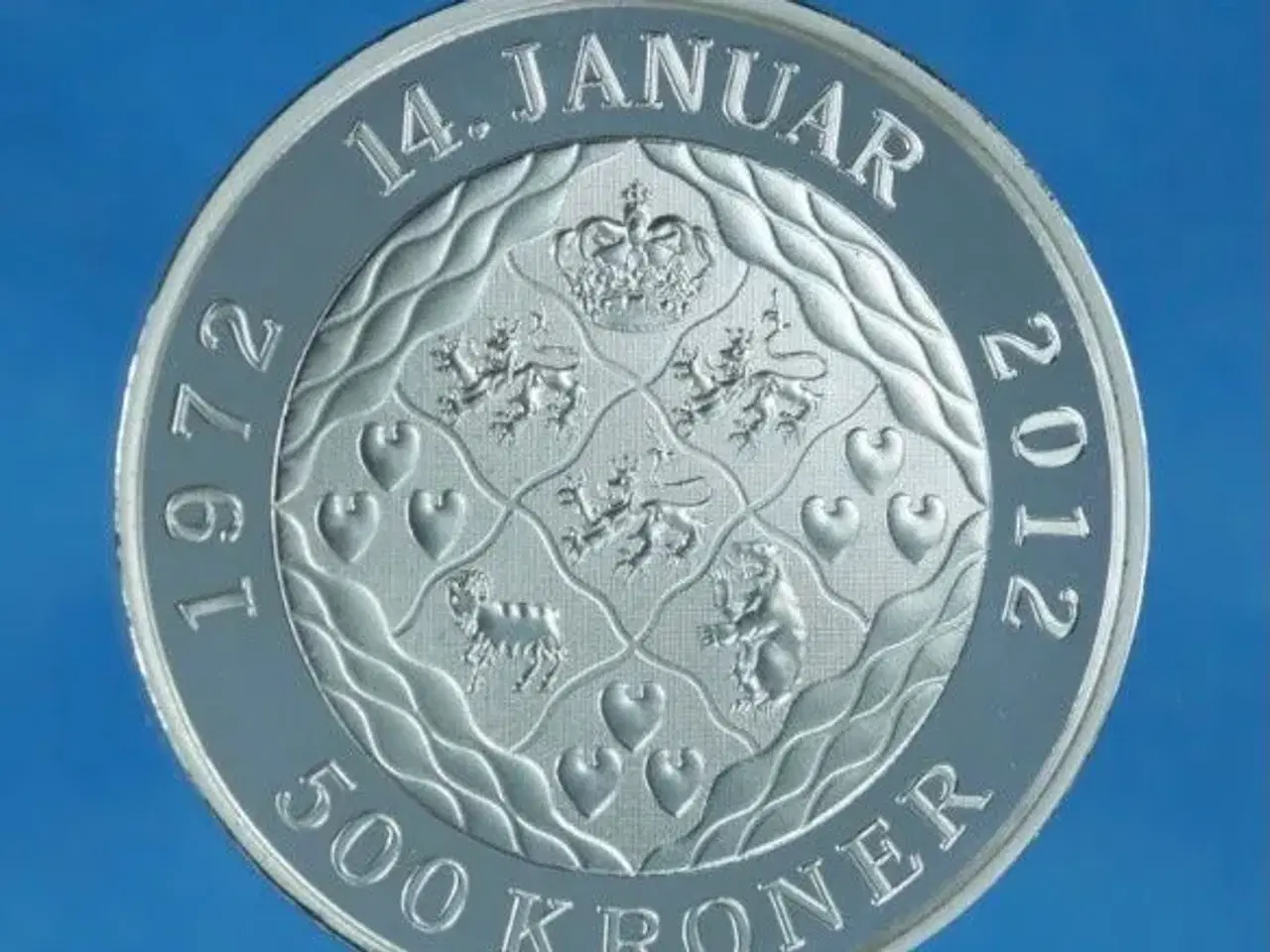 Billede 4 - 500 kr. 2012 Dronning Margrethes 40 år