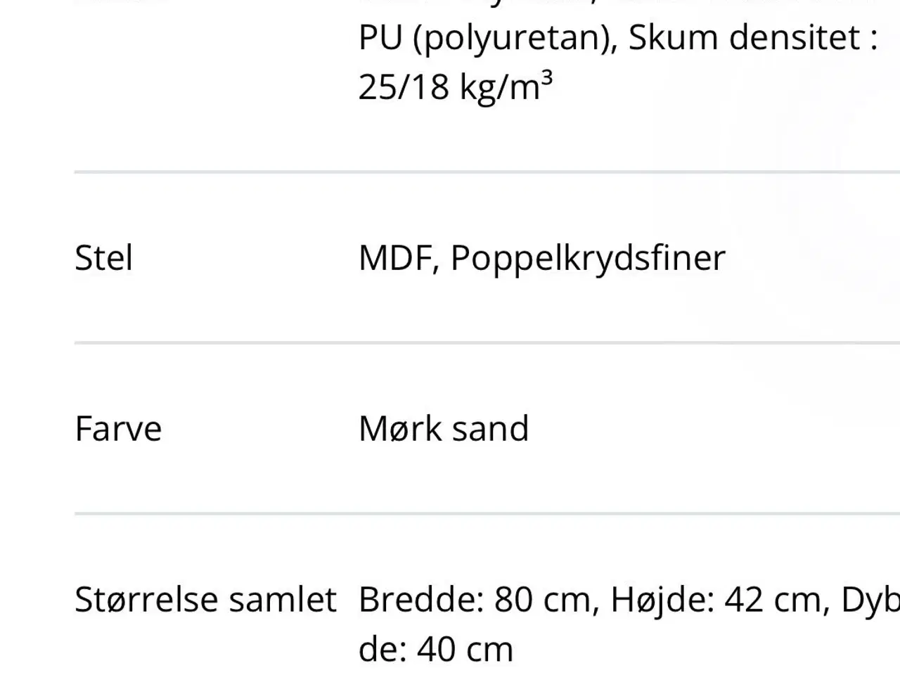 Billede 2 - Bislev bænk i mørk sandfarvet 
