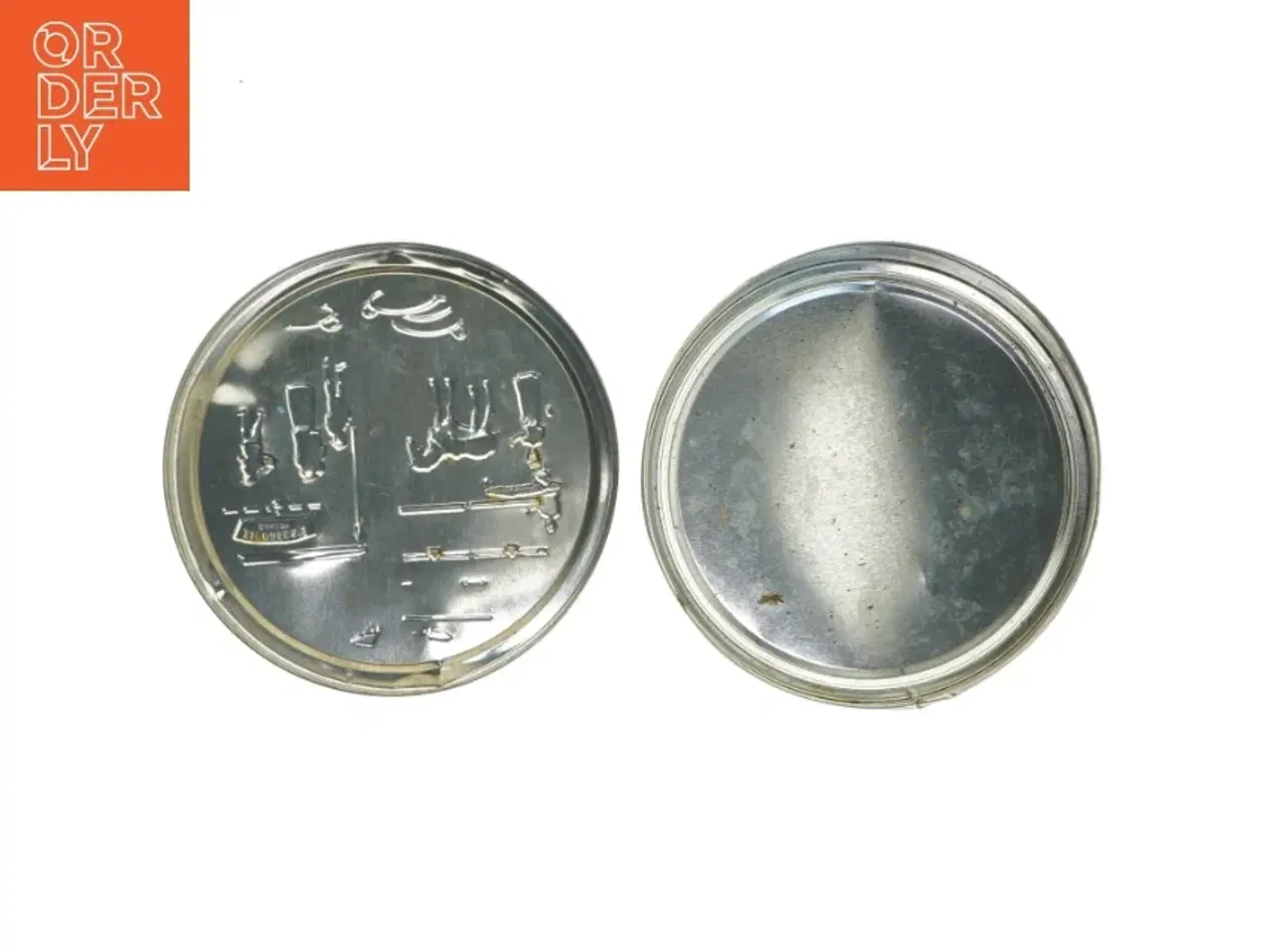 Billede 3 - Vintage kagedåse med nostalgisk motiv (str. Ø 19,5x6,5 cm)