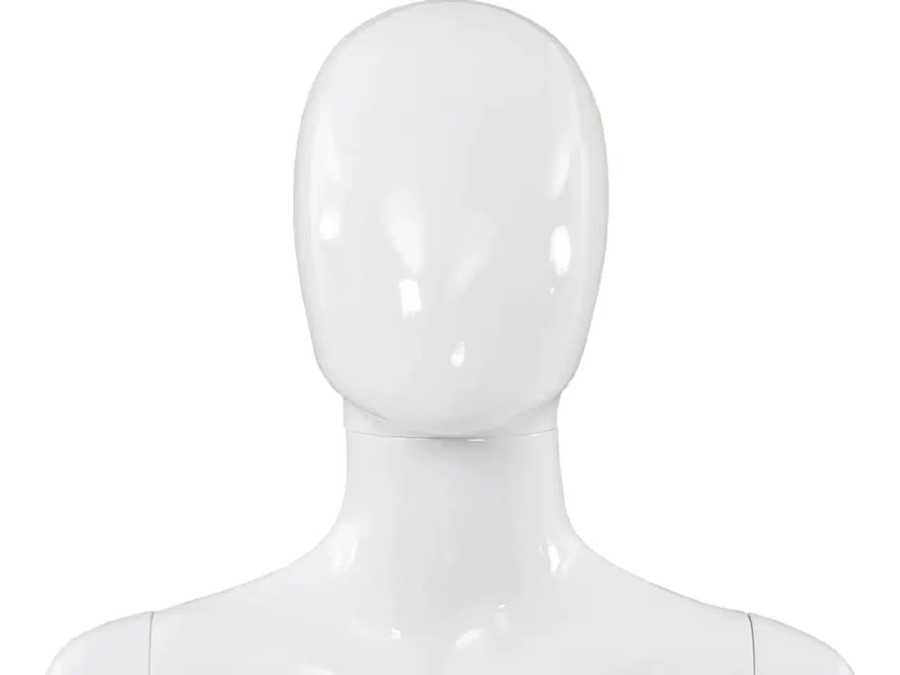 Billede 8 - Mannequin kvinde fuld figur glassokkel hvid højglans 175 cm