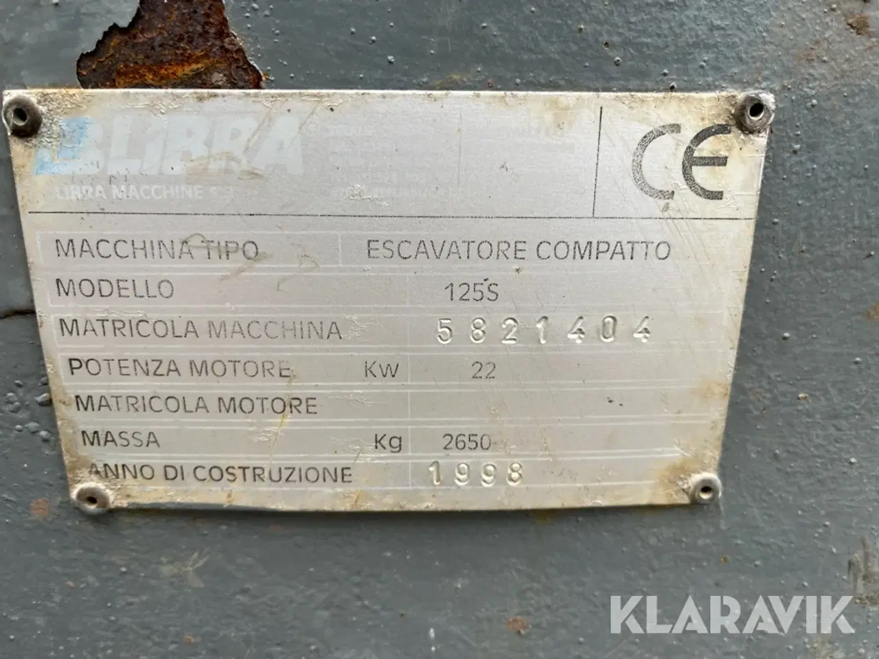 Billede 7 - Gravemaskine Libra 125 S