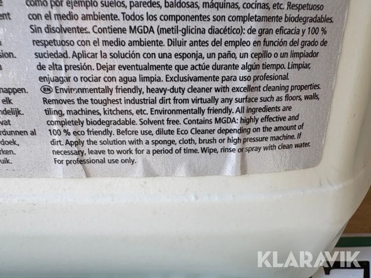 Billede 3 - Eco cleaner 5 L - 5 dunke