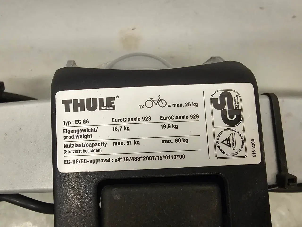 Billede 3 - Cykelholder Thule Euroclassic 928